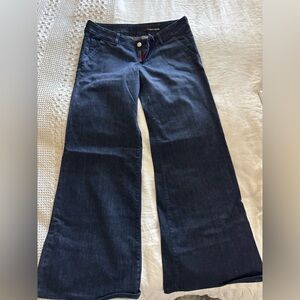 People's Liberation Dark Blue Wide Leg Jeans